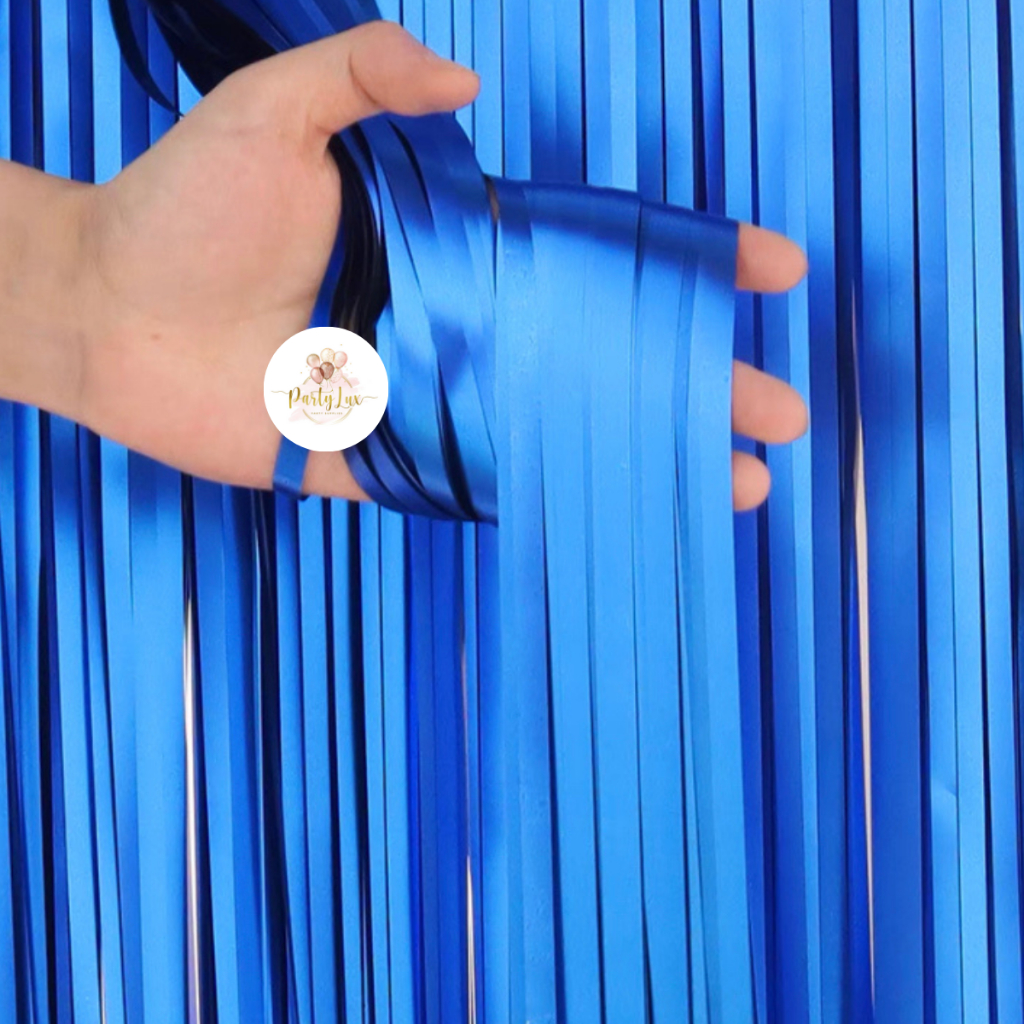 TIRAI RUMBAI DOFF BIRU TUA / TIRAI BIRU TUA / TIRAI RUMBAI PESTA / TIRAI RUMBAI FOIL DOFF / TIRAI FO