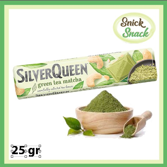 

SilverQueen Green Tea 25 gr Coklat Silver Queen Matcha Chocolate Bar 25gr
