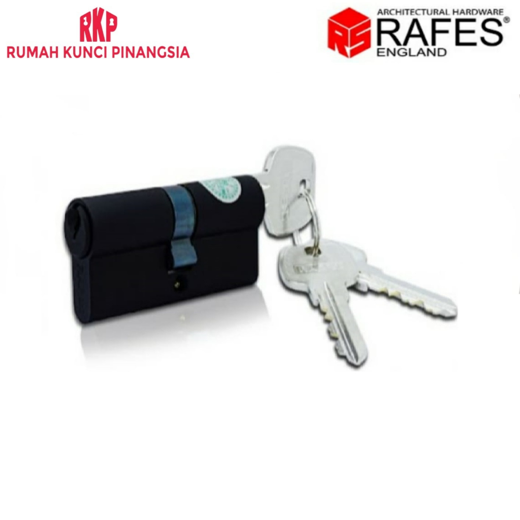 Door Cylinder Lock Kunci Silinder Pintu Kunci-Kunci 8 cm Black Hitam Kuningan RAFES SL 6364