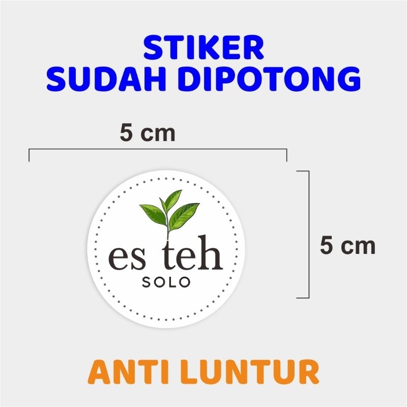 

stiker es teh solo 50pcs