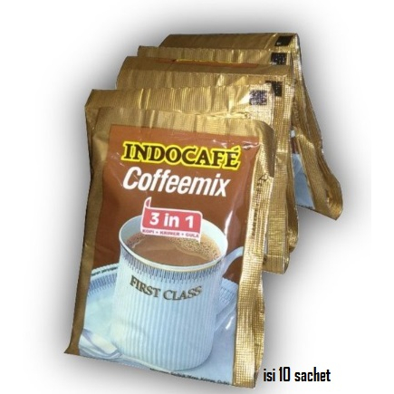 

Indocafe Coffe Mix 3 in 1 isi 10 bks