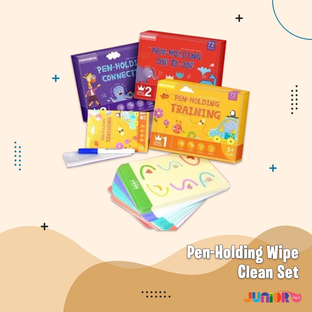 

Pen-Holding Wipe Clean Set / Fine Motor Skill / Latihan Menulis