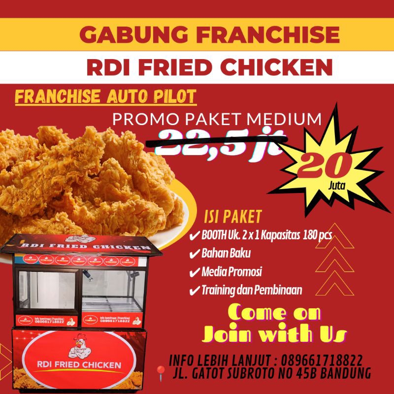 Franchise Waralaba Usaha RDI Fried Chicken