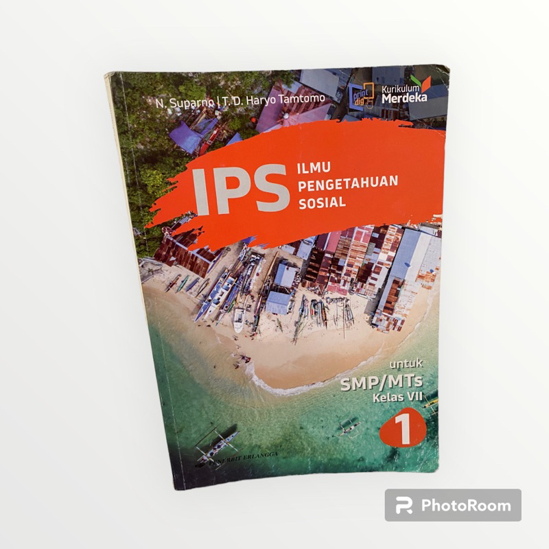 BUKU PAKET ERLANGGA IPS KELAS 7 KURIKULUM MERDEKA