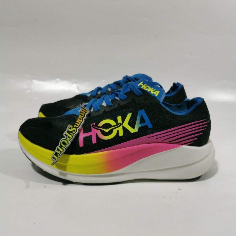 SEPATU HOKA ONE ONE ROCKET X2 X2 BLACK RAINBOW