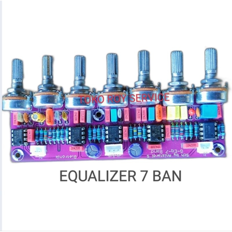 Equalizer 7 Band / EQ 7 Band / Ekualiser 7B Band / Equaliser 7 Band