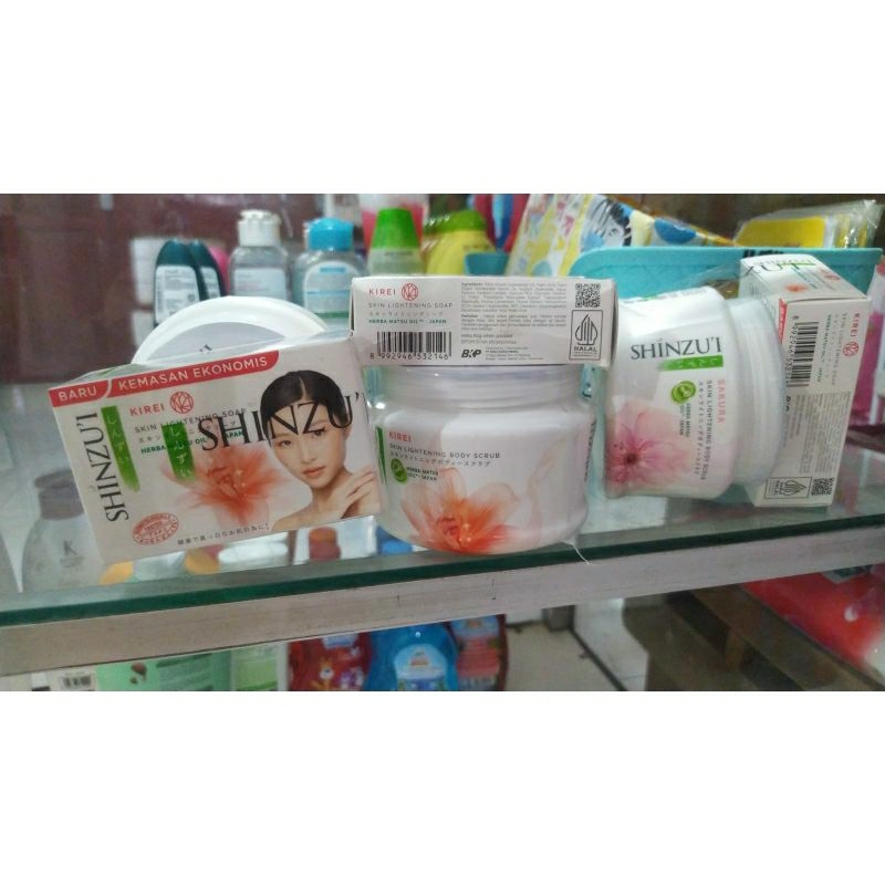 lulur shinzui 200gr free sabun batang