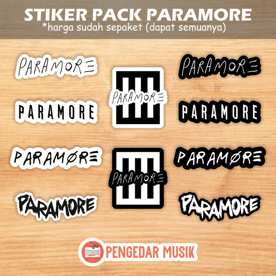 

Sticker Pack HD Paramore Logo - Hayley William - Rock - Stiker Musik Stiker Vinyl - Band Musik Album Logo - Anti Air