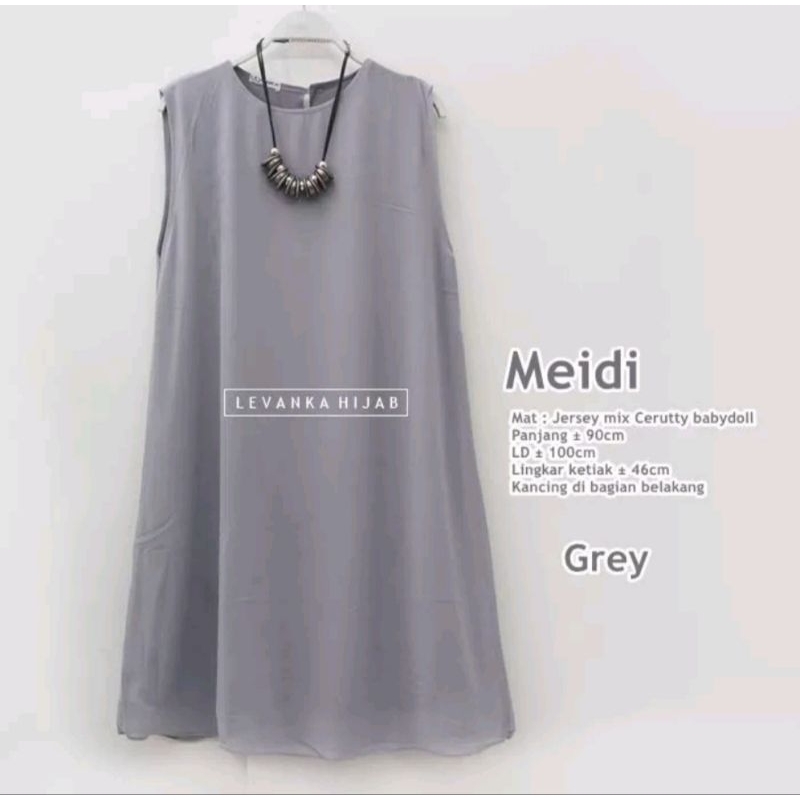 Preloved Meidi Inner / Outer Tunik Tanpa Lengan Model Tunik