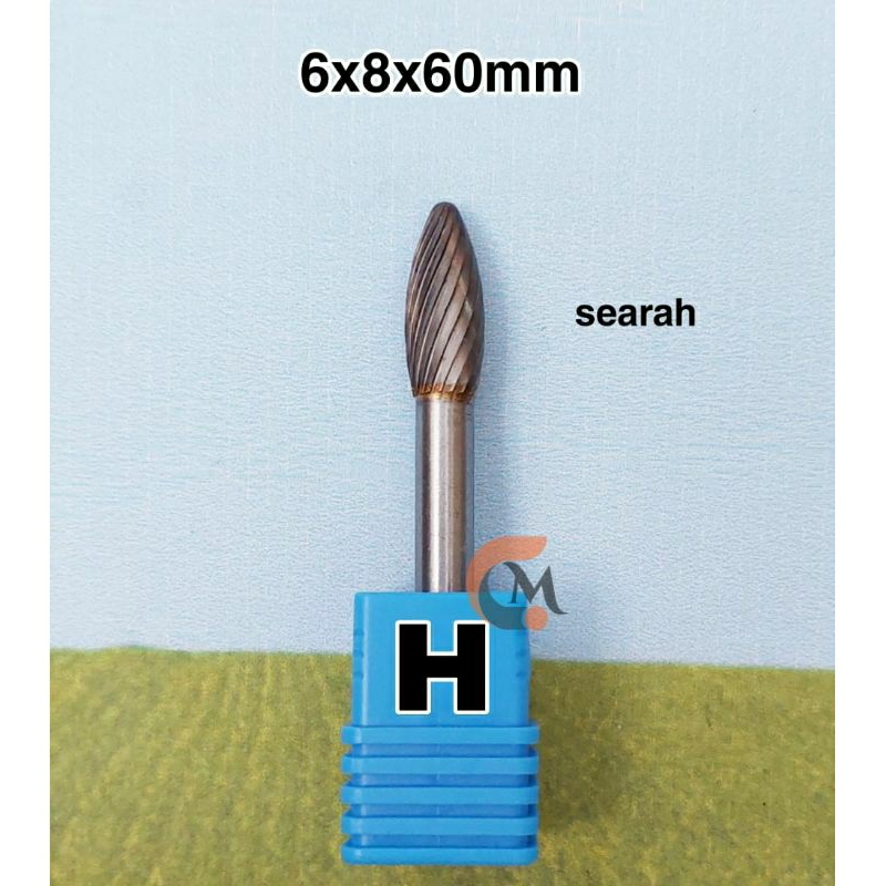 Mata bor tuner 6x8x60mm tipe H tungsten carbide