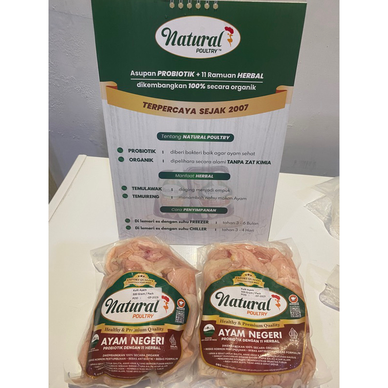 

Natural Poultry Kulit Ayam Organik 500gr