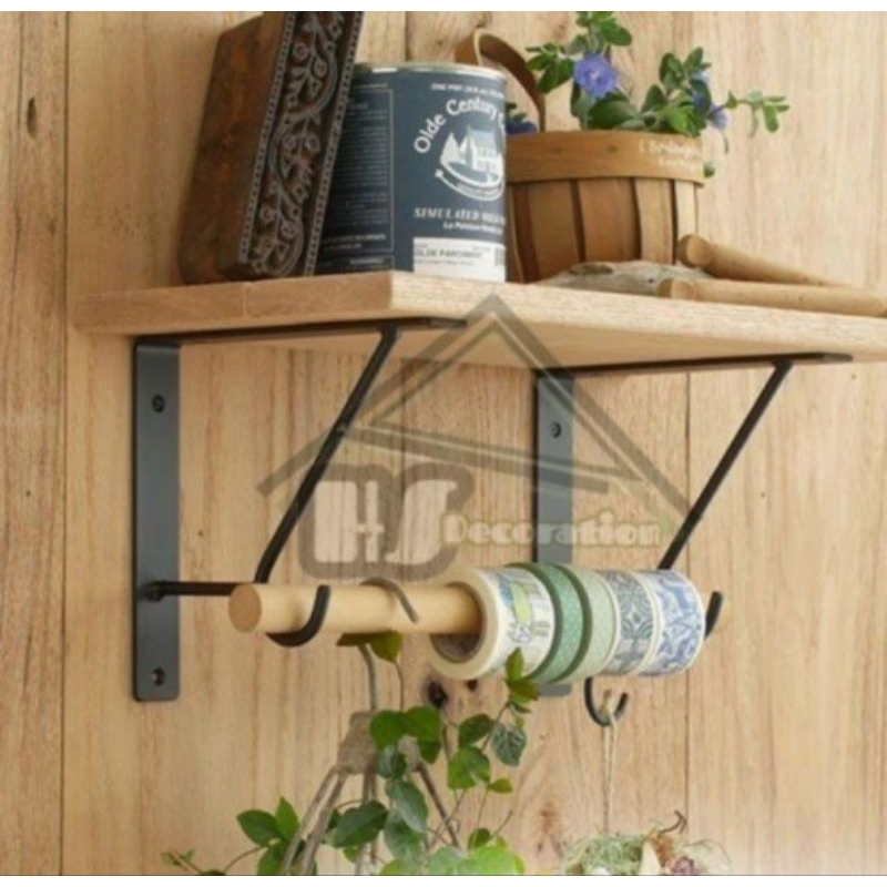 RAK DINDING CANTOLAN/ RAK BESI SIKU PENYANGGA/ RAK DINDING MINIMALIS