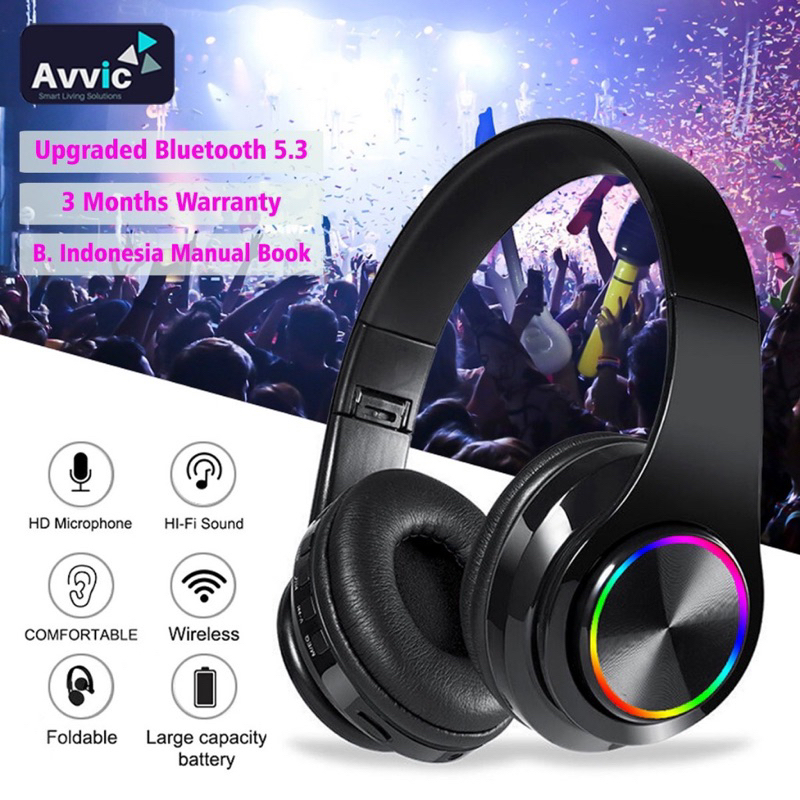 B39 Wireless Bluetooth Headset LED