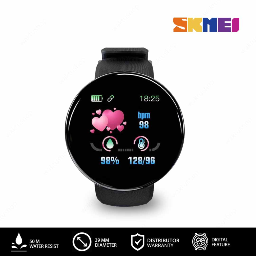 SKMEI D18  Original Jam Tangan Pria Wanita Digital Rubber Karet Jam Tangan Tahan Air