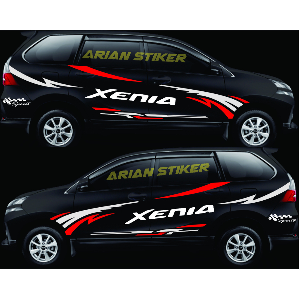 Stiker Cutting Mobil Xenia Stiker Variasi Bodi Samping Mobil Daihatsu Xenia