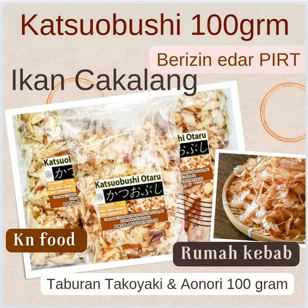 

Katsuobushi Ikan Cakalang Asap 100 Gram.Cakalang Ikan Serut Khas Jepang Taburan Takoyaki 100 gram