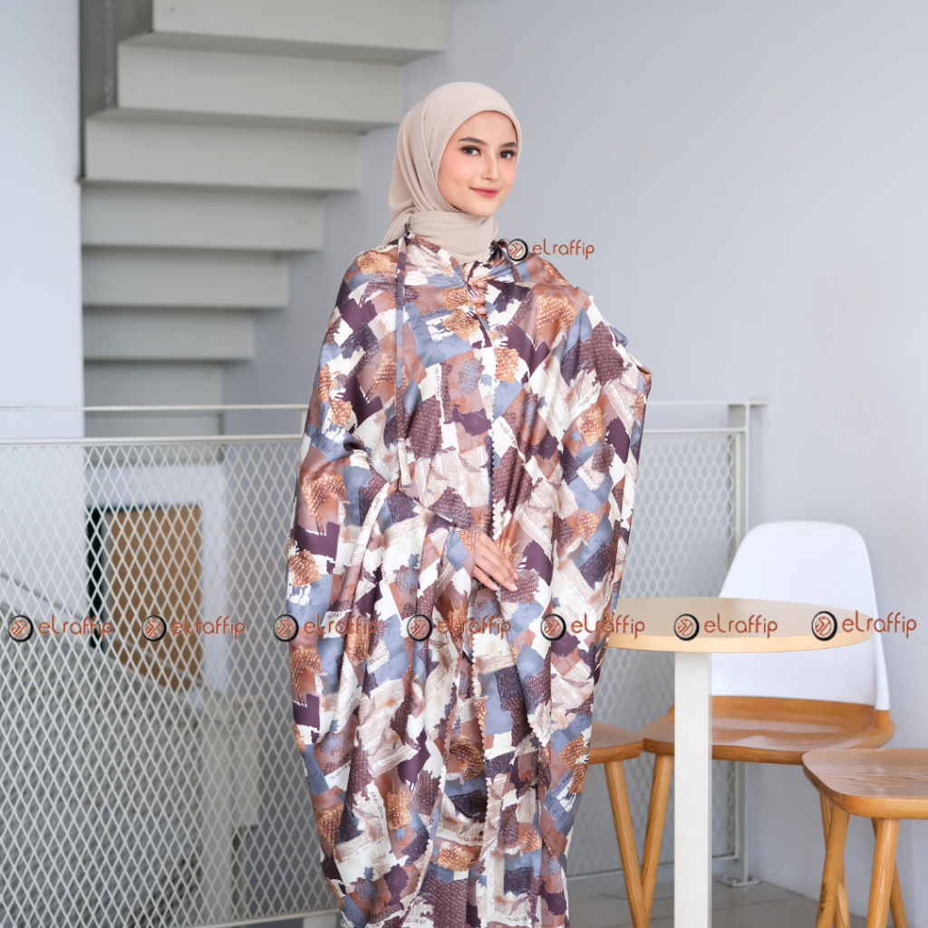 Mukena Dewasa 2 in 1 Satin sutra Motif Premium CamillaSeries By elraffip