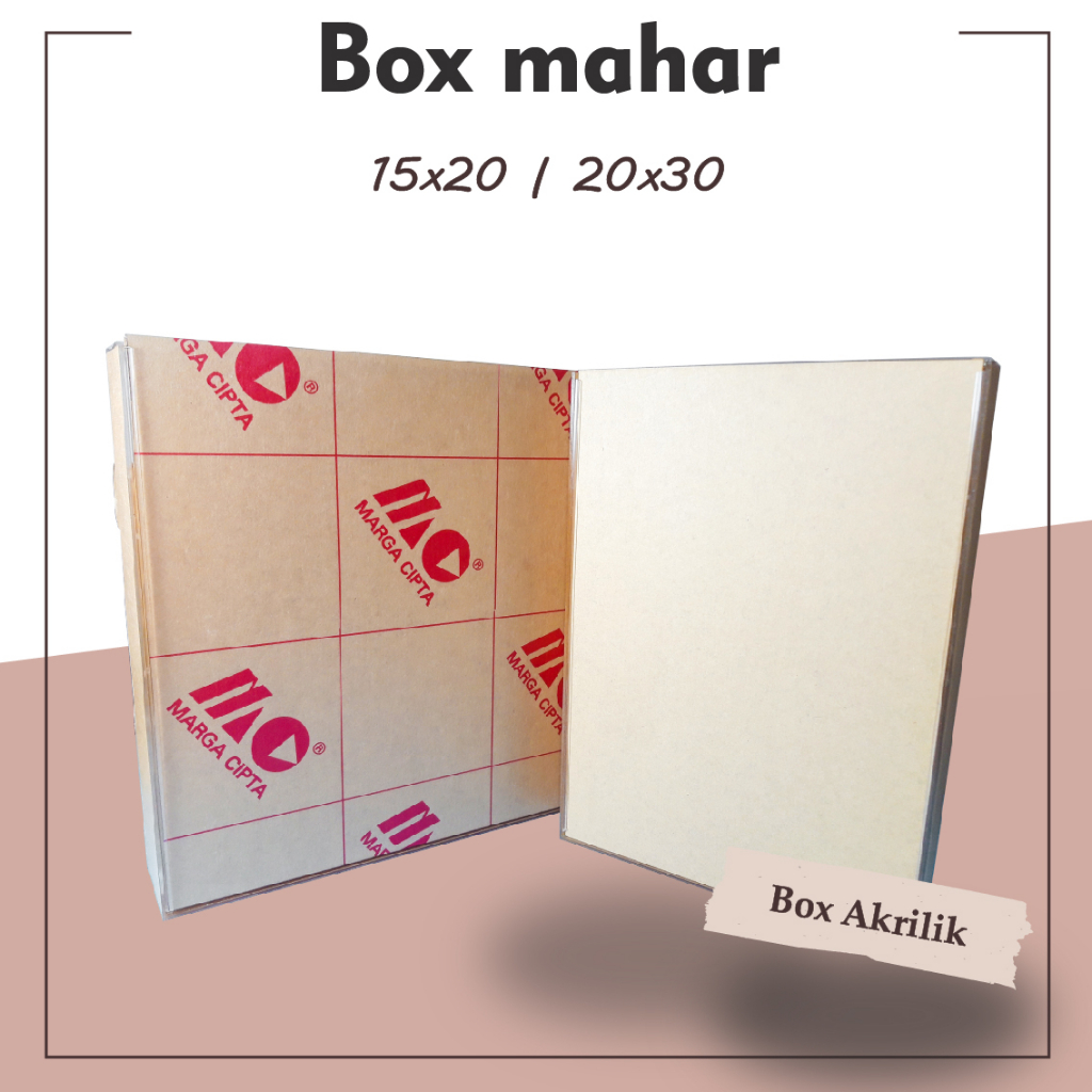 Box Akrilik Mahar Kotak Akrilik Pigura | Box Mahar