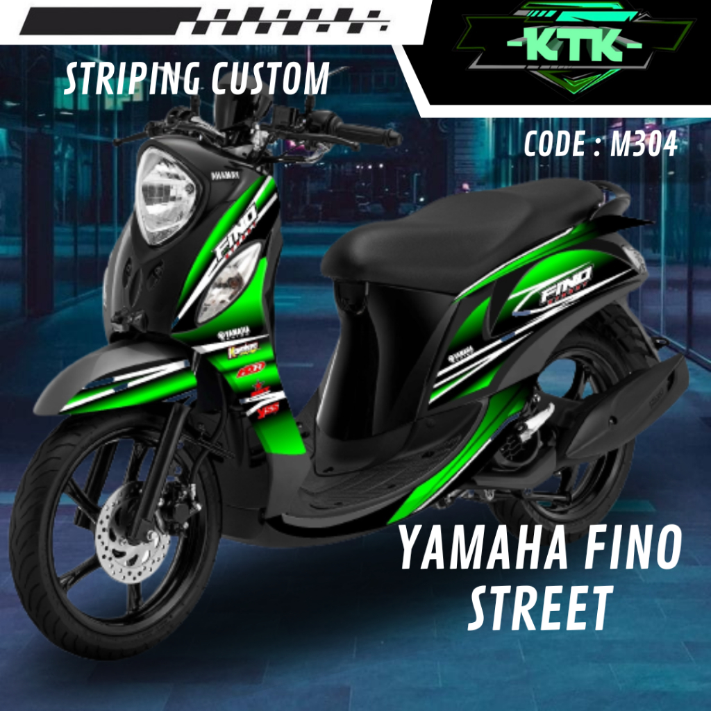 Lis Striping Stiker List Les Variasi Sticker Aksesoris Pelindung Body Logo Emblem Motor Matic Yamaha
