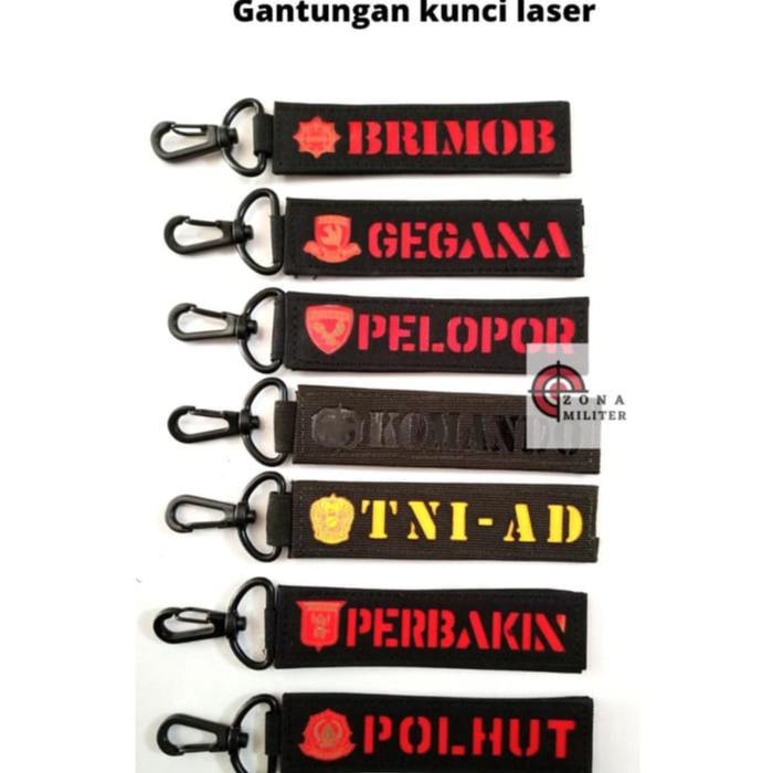 GANTUNGAN KUNCI LASER TERBARU BRIMOB,GEGANA,PERBAKIN,POLHUT,pelopor,tni ad,komando