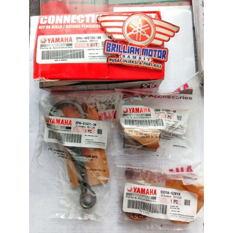 stang piston assy mio m3, soul gt 125,xride125,fino 125 ori YGP 2PH-WE166-00