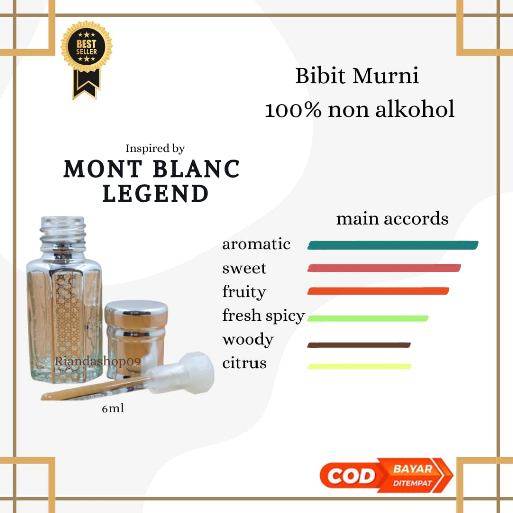 Bibit parfum Mont blanc  lagend