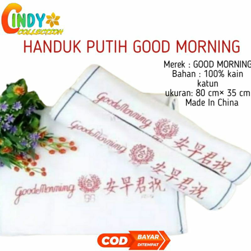 6 PCS HANDUK GOOD MORNING | HANDUK GOOD MORNING PREMIUM | HANDUK SALON