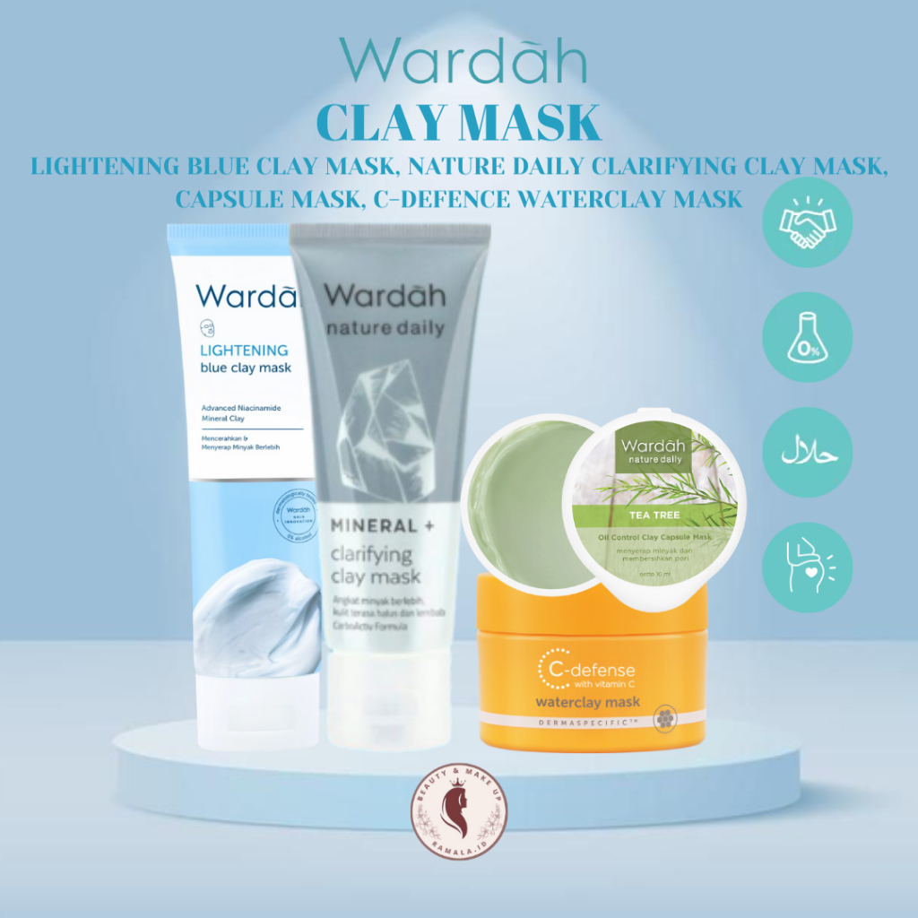 WARDAH CLAY MASK | WARDAH MASKER