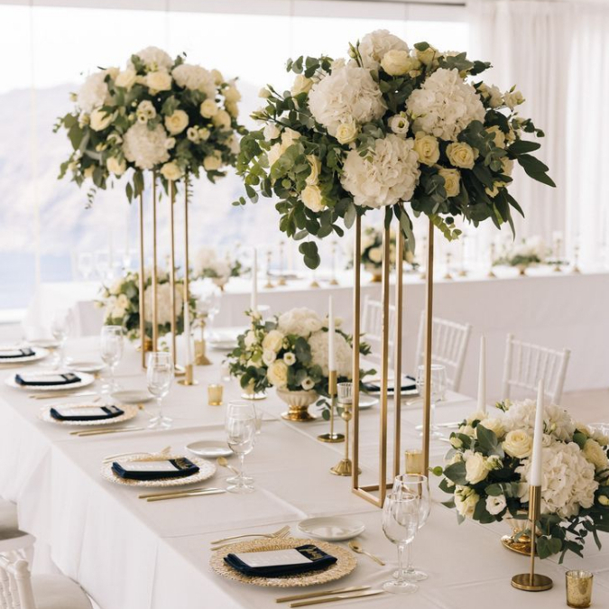 Standing Flower Kayu 1-4Pcs Untuk Buket Bunga Dekorasi Lamaran Rustic Stand Kayu Wedding