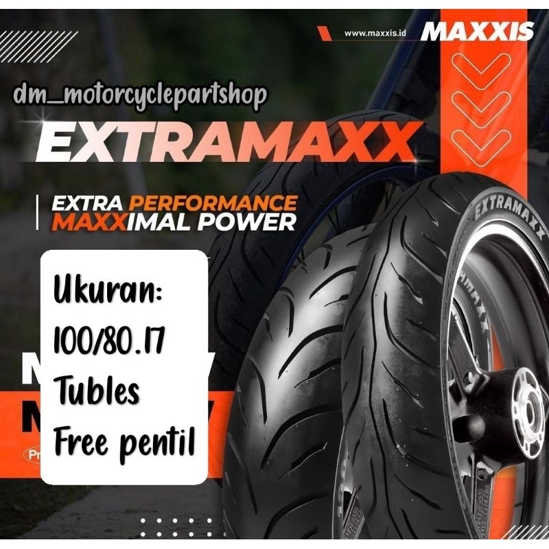 promo ban tubles maxxis extramax(90/80.17) (100/80.17) produk di jamin asli