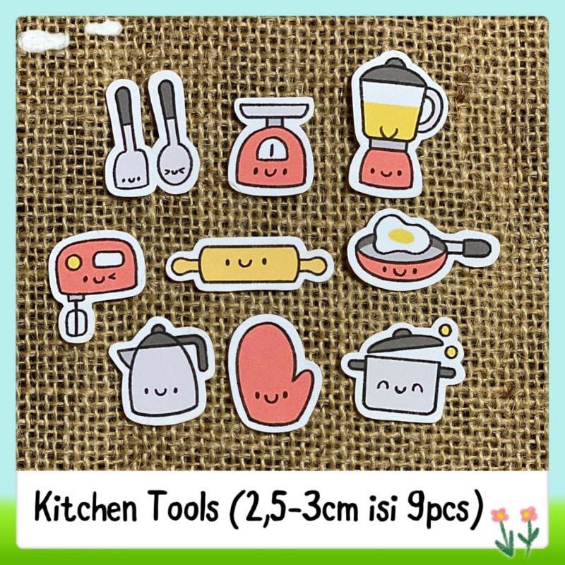 

9pcs sticker tempelan kitchen tools