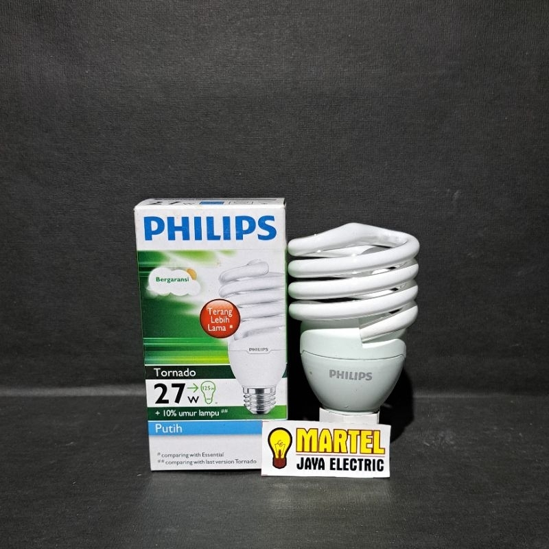 Lampu philips tornado 27W / lampu spiral philips 27 WATT - PUTIH
