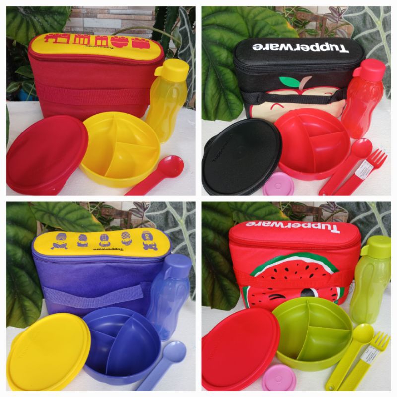 Kids lunch set tupperware / kids luch set apel / Kids lunch set semangka/ tupperware / Bekal tupperw
