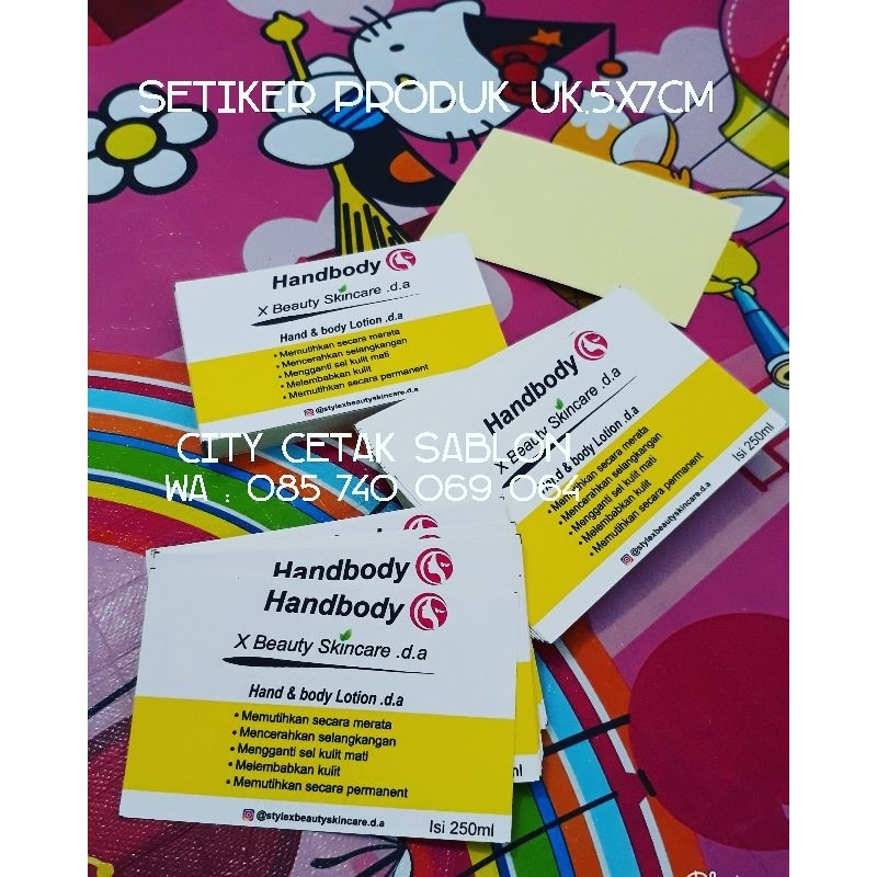 

Setiker Nama Produk Bebas Custom Desain
