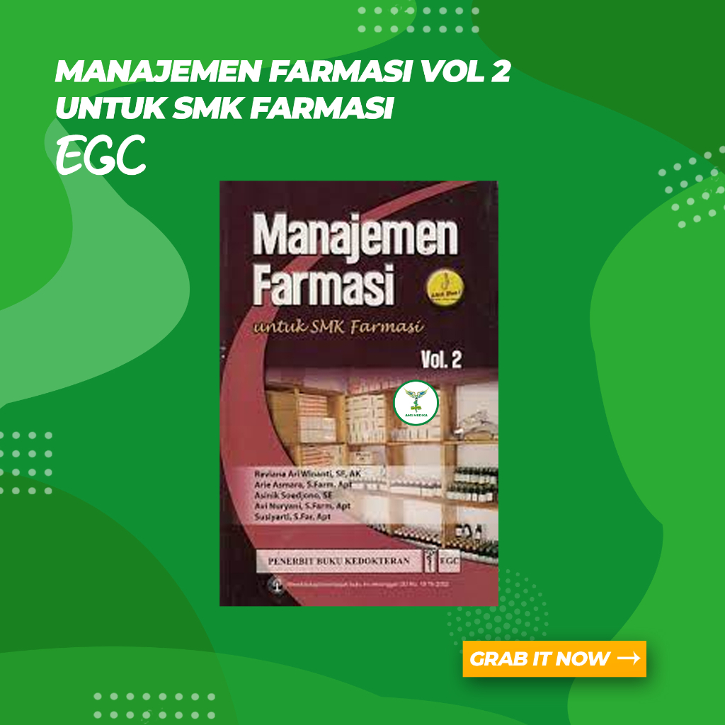 Buku Manajemen Farmasi Untuk SMK Farmasi Vol 2 EGC