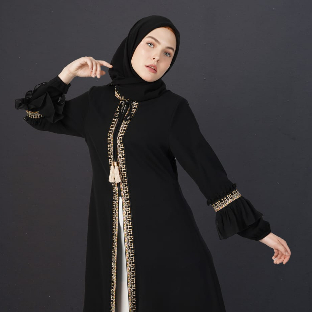 Gamis Hikmat Fashion Original A9677 Pakaian Muslim Wanita