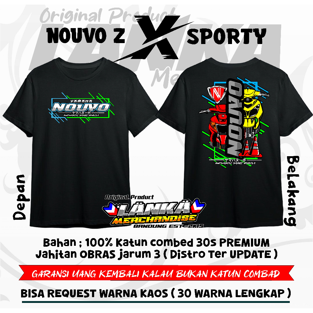 Kaos yamaha Nouvo z X nouvo lele LankaMerchandise