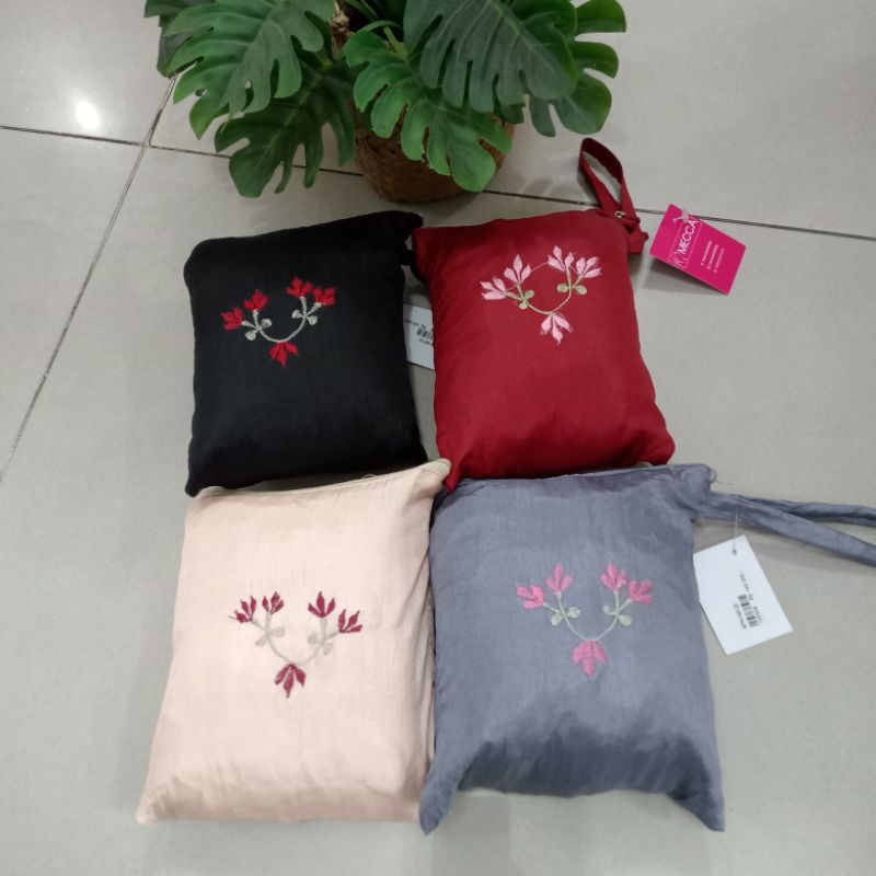 Mukena Terusan parasut bordir Jumbo 100122