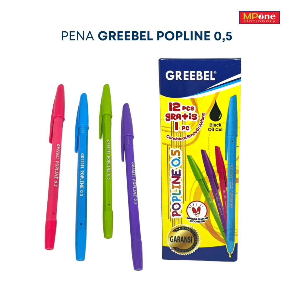 

(1 KTK) Pena Murah Greebel / Pena Popline Greebel / Pulpen Murah Greebel