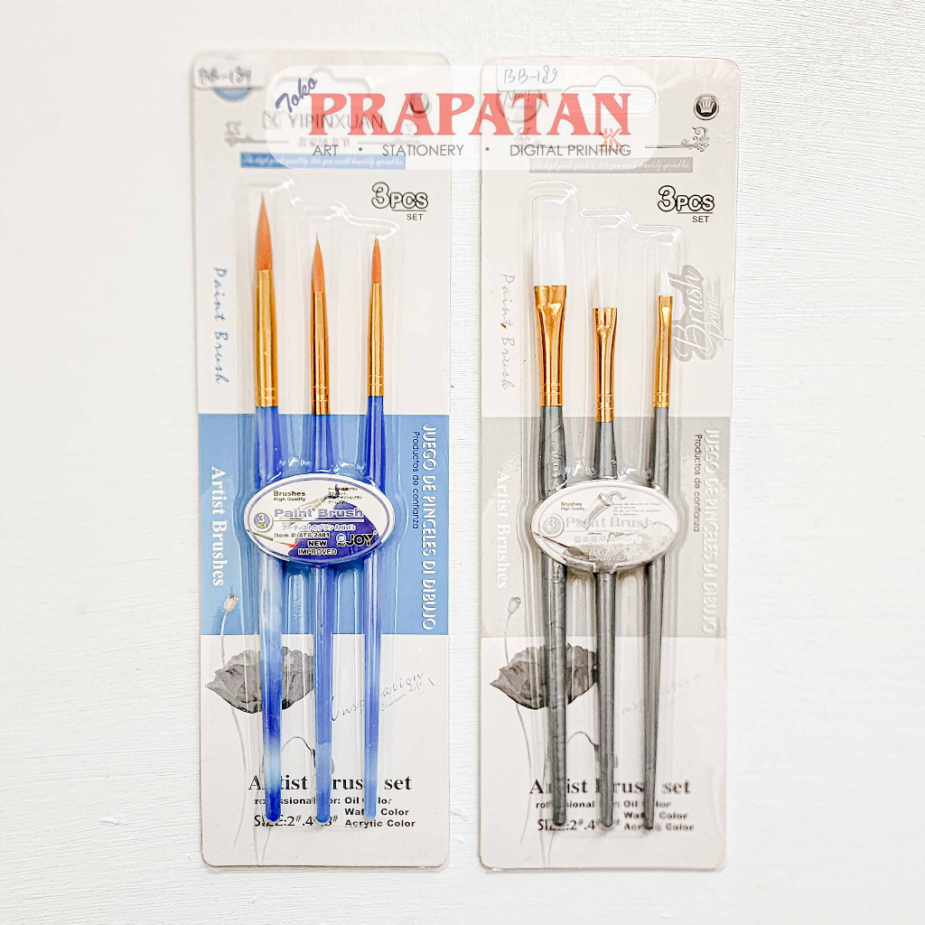 

Kuas Lukis Yipinxuan Hokka Set 3pcs | Paint Brush Set