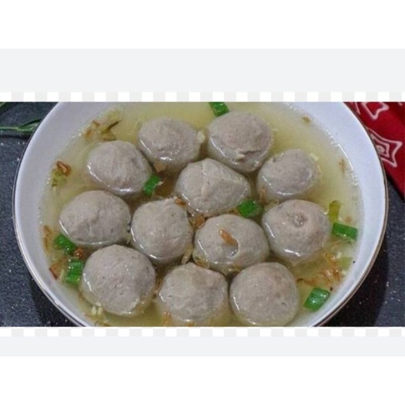 

Bakso Kecil Isi 70 + bumbu kuah (homemade tanpa pengawet tanpa borax)