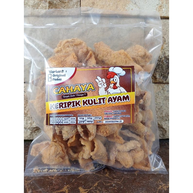 

Kripik kulit ayam isi 250gr