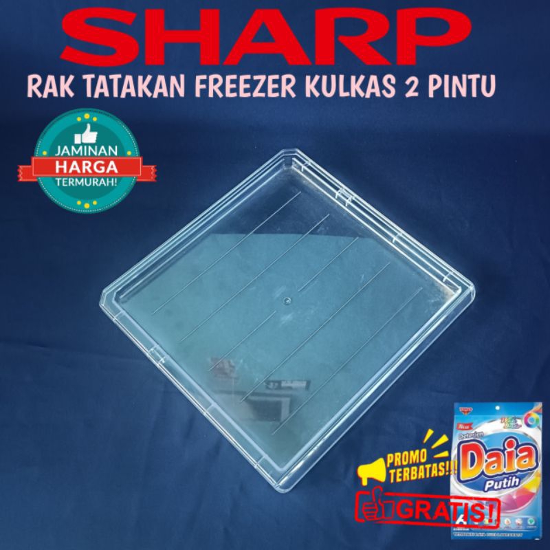 RAK TATAKAN KULKAS SHARP 2 PINTU BAGIAN FREEZER ATAS ORIGINAL