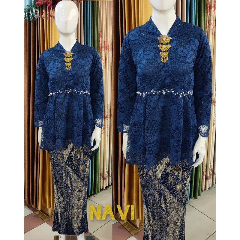 Dewi • SETELAN BLOUSE WANITA / KEBAYA BROKAT DEWI MODERN / ATASAN WANITA KEKINIAN / KEBAYA WISUDA LA