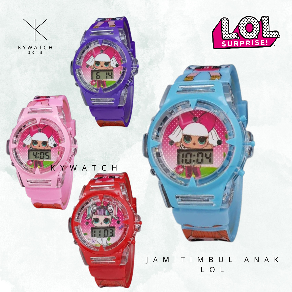 Jam tangan anak melodi lol jam tangan anak lampu musik LOL jam tangan anak cewek