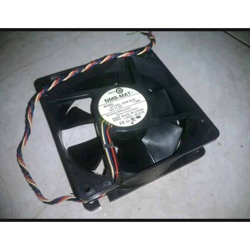 FAN 12CM KIPAS DELL Y4574 ORIGINAL NMB-MAT 4715KL-04W-B56 12V 1.30A 4 KABEL
