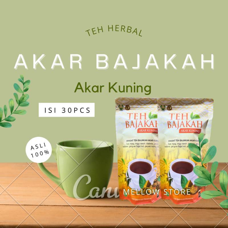 

Teh herbal bajakah akar kuning isi 30pcs Asli 100%