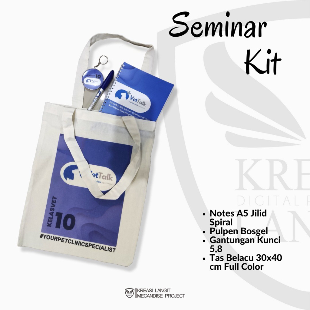 

SEMINAR KIT TAS BELACU l MIN. ORDER 24 PCS