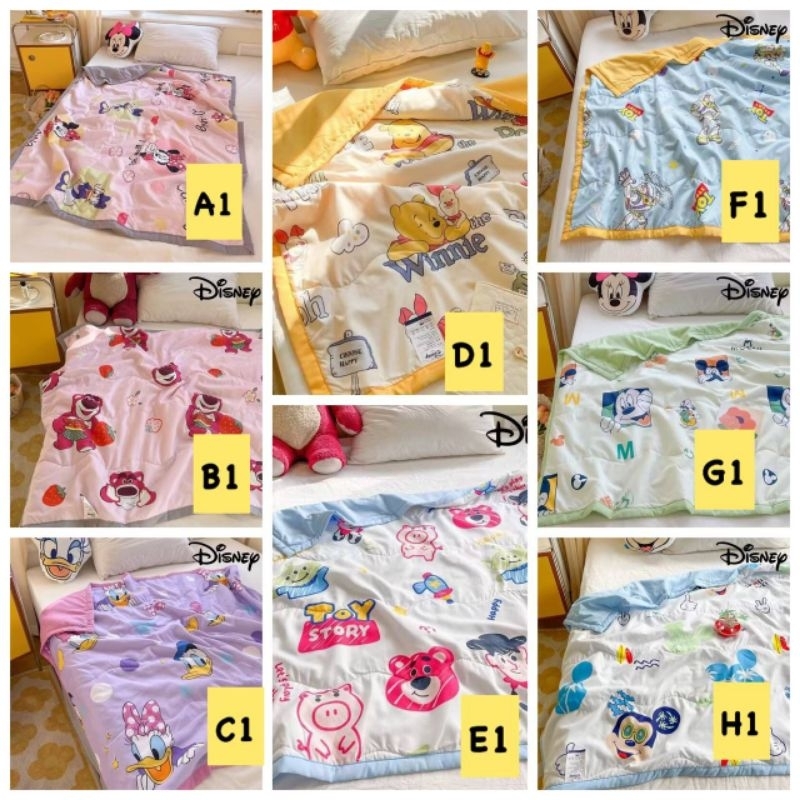 READY SELIMUT COTTON KATUN DISNEY PETER RABBIT DINO TOY STORY MICKEY MINNIE LOTSO POOH