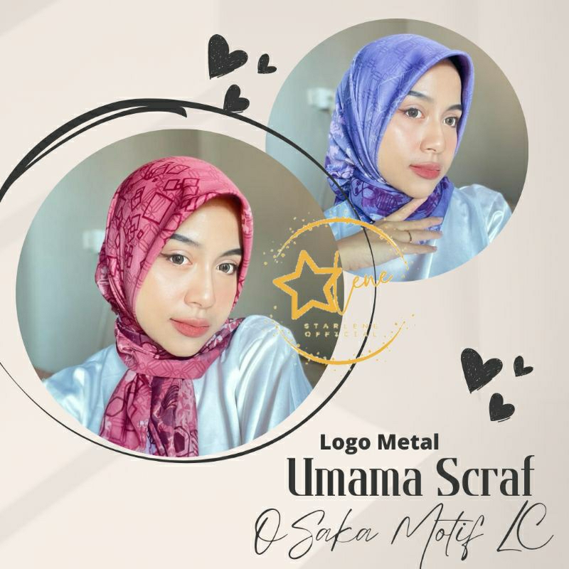 Hijab Segiempat / Jilbab Segiempat Umama Scraf Osaka Motif LC